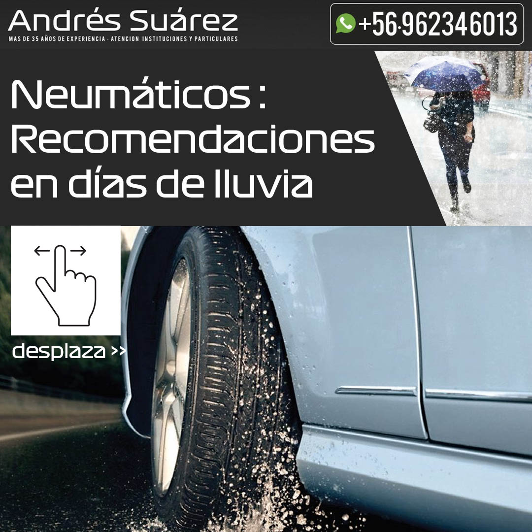 Días de lluvia: lee nuestras recomendaciones de cuidado de los neumáticos